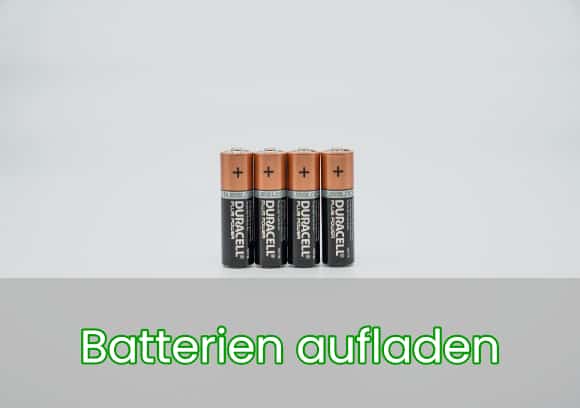 Batterien aufladen