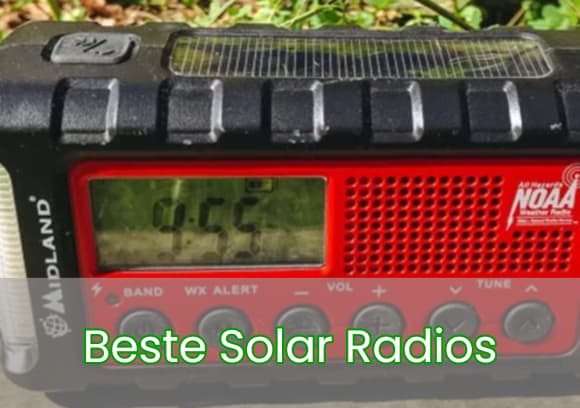 Beste solarbetriebene Radios Solar Radios mit Handkurbel