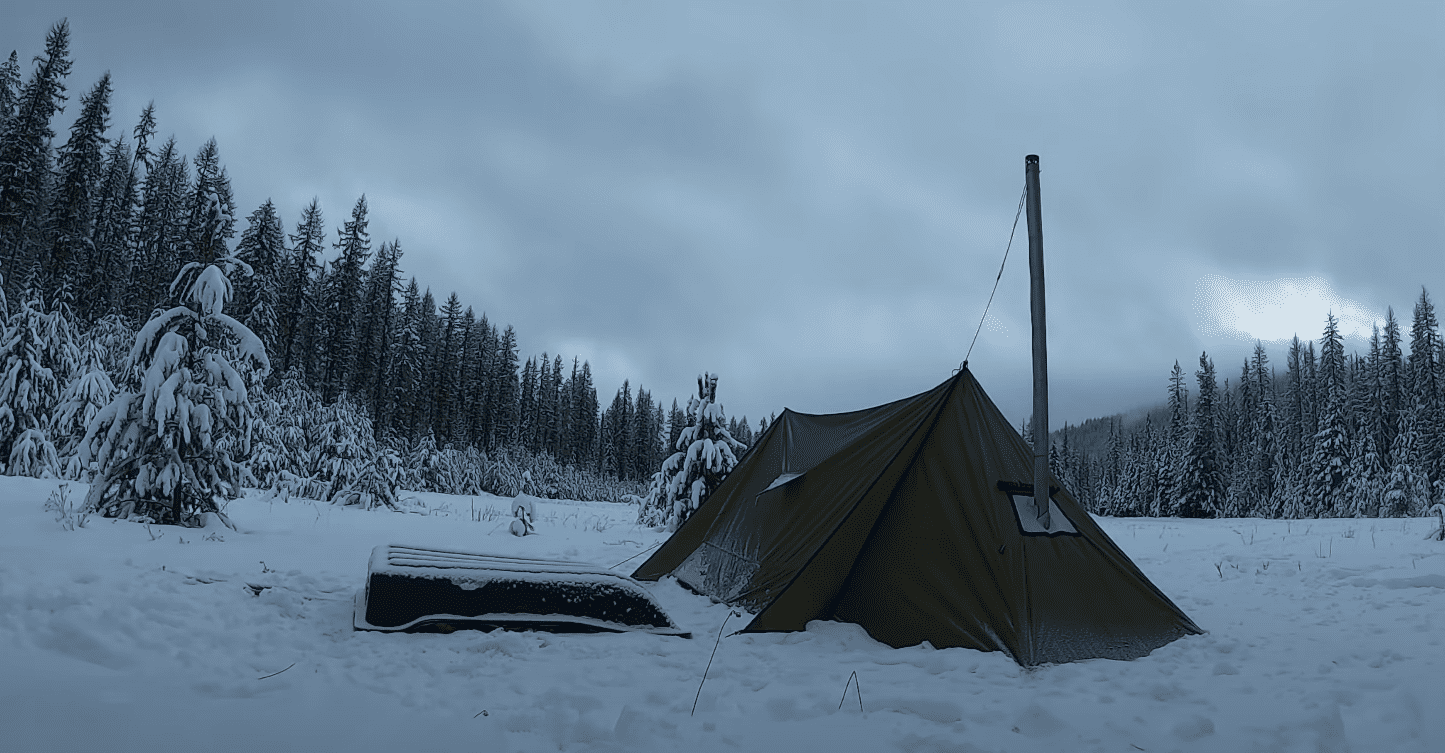 Winter Camping Temperator zu kalt für Camping im Zelt