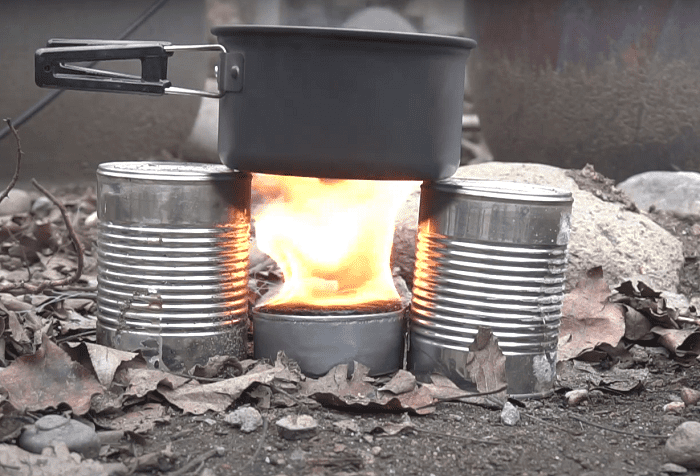 Camping kocher Camping Ofen selber machen Anleitung Buddy Burner Brenner
