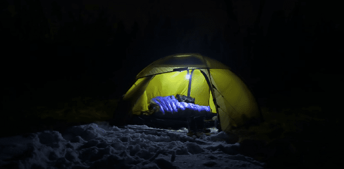 Zelt Wanderung Nacht