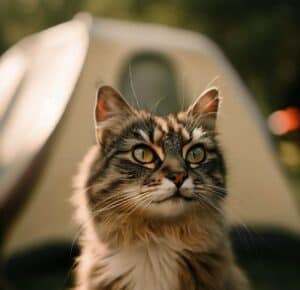 Camping mit Katze