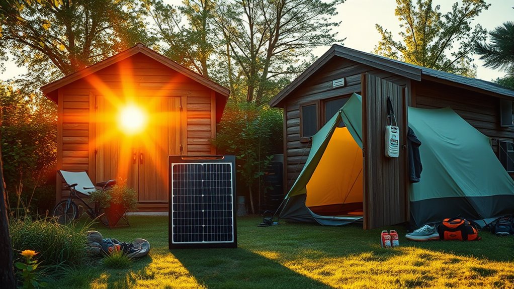 Solargeneratoren für Notfälle